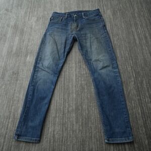 Levi's 512 Jeans Men Blue Slim Taper Stretch Denim 33x32 Measured 33x30.25